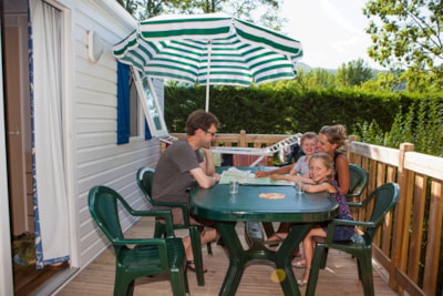Mobile home CLASSIC 2 bedrooms (TV - terrace 12m² - surface 26m²)