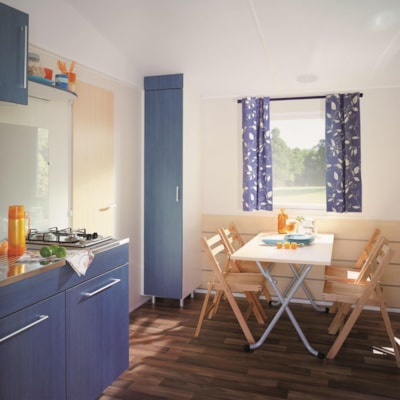 Mobile home CLASSIC 2 bedrooms (TV - terrace 12m² - surface 26m²)