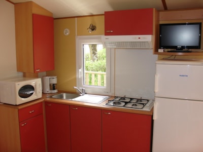 Mobile home COSY-CLIM 2 bedrooms (air conditioning - TV - terrace 12m² - surface 28m²)