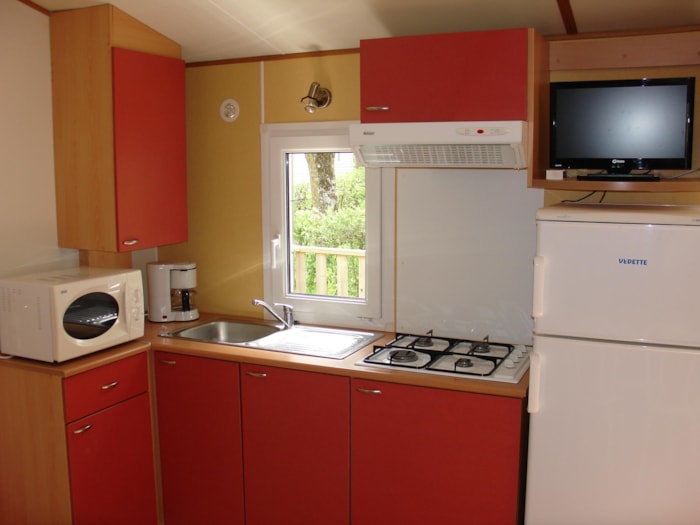 Mobil-Home Cosy-Clim 2 Chambres (Climatisation - Tv - Terrasse 12M² - Superficie 28M²)