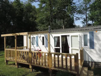 Mietunterkunft - Mobilheim Eco 32 M² (3 Zimmer) Preis Für 6 Personen - Camping Le Bois Fleuri