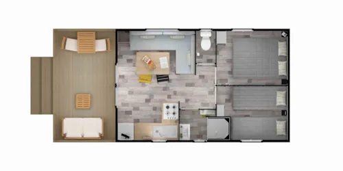 Location - Essentiel Mobil Home 2 Chambres - image n°7 - Domaine la Garenne
