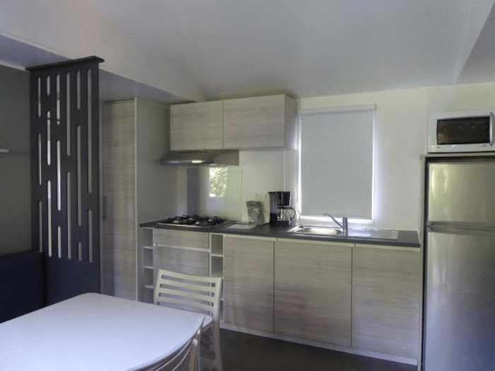 Mobil Home 2 Bedrooms 35M², 2 Bathrooms, Air-Conditioning, Covered Terrace