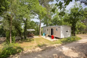 Locatif - Mobil home 3 chambres 35m², terrasse dallée - Domaine la Garenne