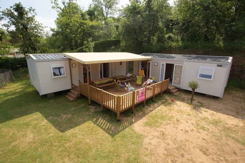 Mobil Home Tribe, 6 Schlafzimmer, 70m², Klimaanlage, überdachte Terrasse