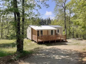 Locatif - Mobil home 2 chambres 30m², terrasse couverte - Domaine la Garenne