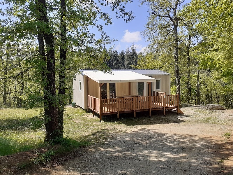 Mobilheim 2 zimmers 30m², bedeckter Terrasse