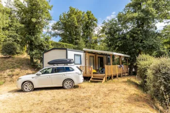 Mietunterkunft - Mobilheim 3 Zimmer 37M², Klimaanlage, Gepflasterte Terrasse - Domaine la Garenne
