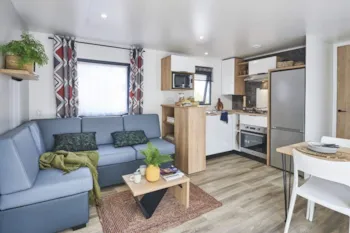 Mietunterkunft - Mobilheim 2 Zimmers 35M², Klimaanlage, Gepflasterte Terrasse - Domaine la Garenne