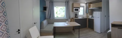 Location - Mobil Home 3 Chambres 37M², Climatisation, Terrasse Couverte - image n°4 - Domaine la Garenne