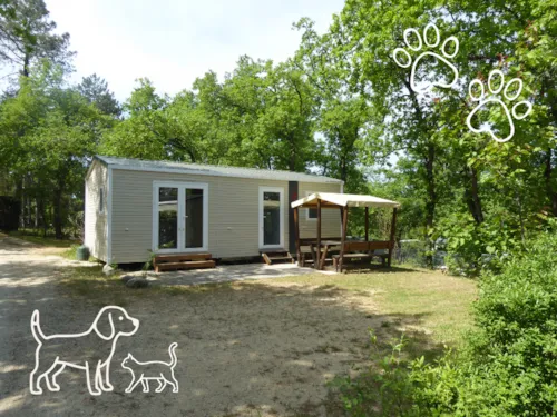 Accommodation - 4 Legs! 2-Bedroom Mobile Home - 30 M² - Paved Patio - image n°1 - Domaine la Garenne