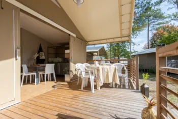 Mietunterkunft - Lodge Fidji / D - Camping Club Navarrosse Plage - MS Vacances