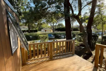 Mietunterkunft - Cottage Tribu Komfort Klimatisiert - Am Kanal / D - Camping Club Navarrosse Plage - MS Vacances