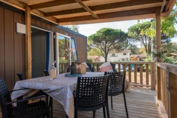 Mietunterkunft - Cottage Venezia Komfort Klimatis - Am Kanal / D - Camping Club Navarrosse Plage - MS Vacances