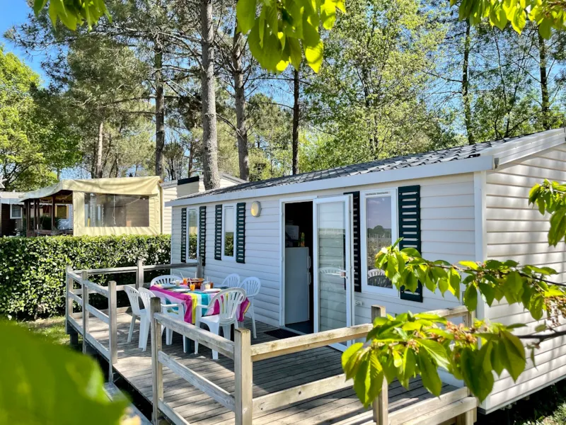 Mobil Home Confort - 3 Chambres  (32M²) + Climatisation + Vue Vigne