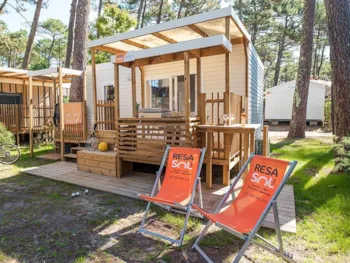 Mietunterkunft - Lodge Premium 2/3P - Camping Le Vieux Port Resort & Spa