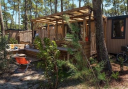 Mietunterkunft - Lodge Premium Jacuzzi 4P - Camping Le Vieux Port Resort & Spa