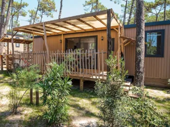 Mietunterkunft - Lodge Premium 6P - Camping Le Vieux Port Resort & Spa