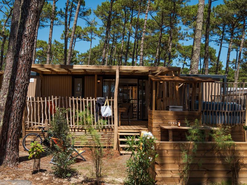 Location - Lodge Premium Jacuzzi 6P - Camping Le Vieux Port - Landes