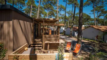 Mietunterkunft - Lodge Premium 4P - Camping Le Vieux Port Resort & Spa