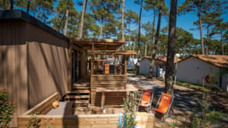 Mietunterkunft - Lodge Premium 4P - Camping Le Vieux Port Resort & Spa