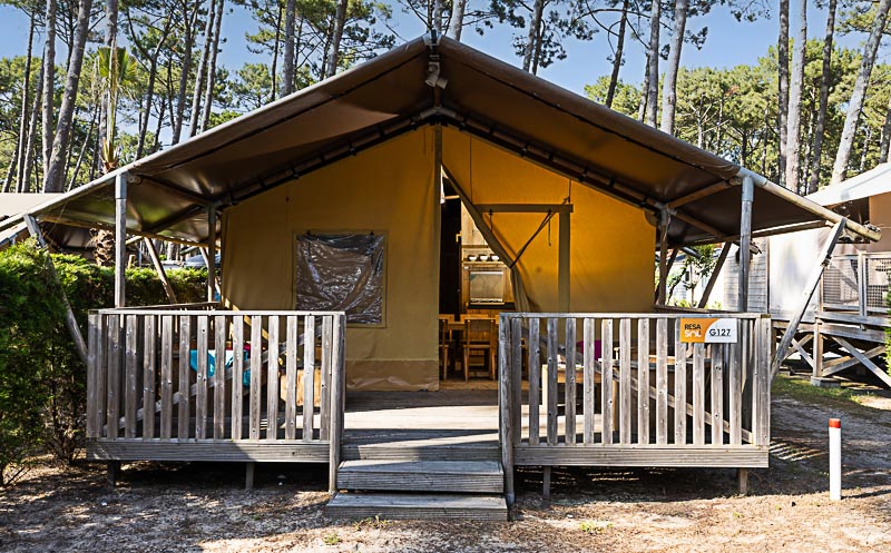 Location - Tente Ecoluxe 8P - Camping Le Vieux Port - Landes