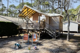 Location - Cabane Sur Pilotis 4/5P - Camping Le Vieux Port Resort & Spa