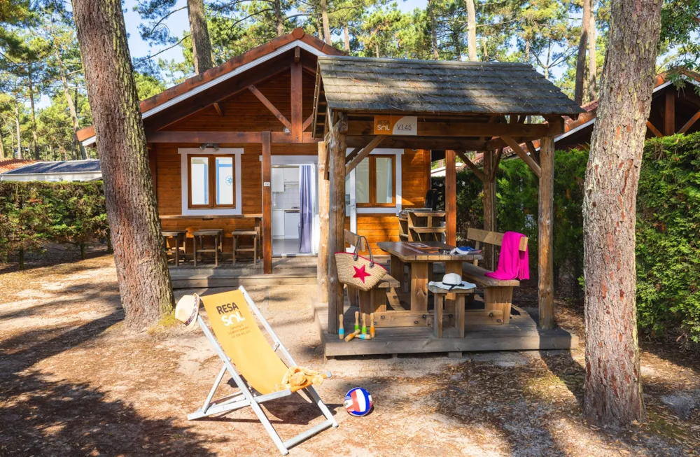 Location - Chalet Bois 6P - Camping Le Vieux Port Resort & Spa