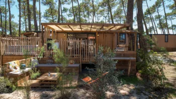 Mietunterkunft - Premium-Lodge Mit Whirlpool Für 4 Personen - Camping Le Vieux Port Resort & Spa