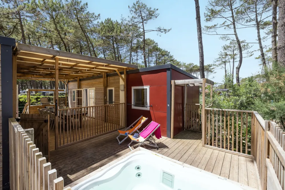 Location - Cottage Premium - Jacuzzi® 10P - Camping Le Vieux Port Resort & Spa