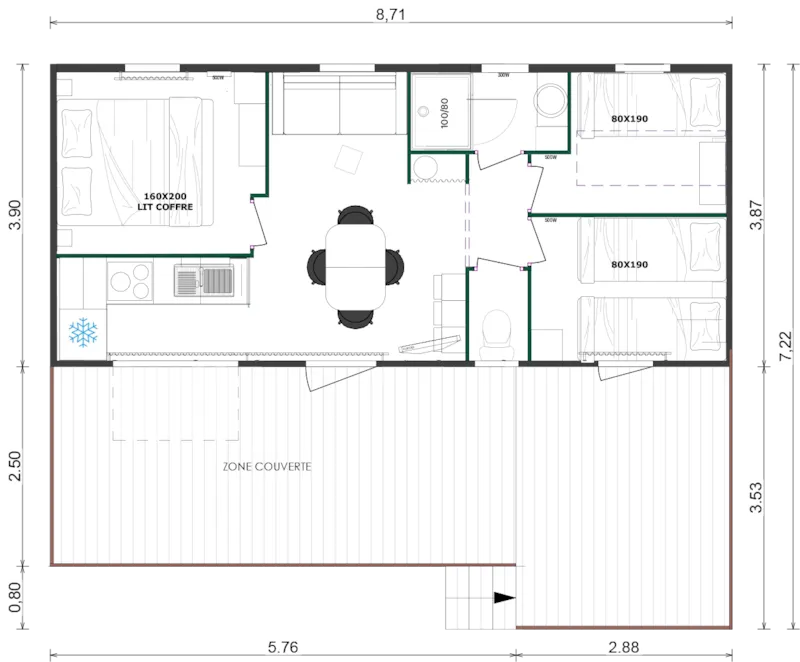 Chalet Ecume 5/6P