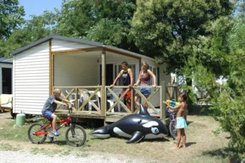 Mietunterkunft - Mobil Home Cosy Méditerranée - 2 Zimmer (Max : 4 Personen) - Camping Les Rives du Loup