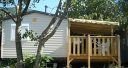 Huuraccommodatie(s) - Mobile-Home Familial 3 Ch + Clim + Spa Prive - Camping Les Rives du Loup