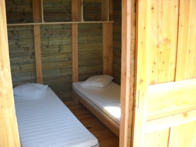Wooden hut Châtaigner 23 m² (2 bedrooms) No bathroom