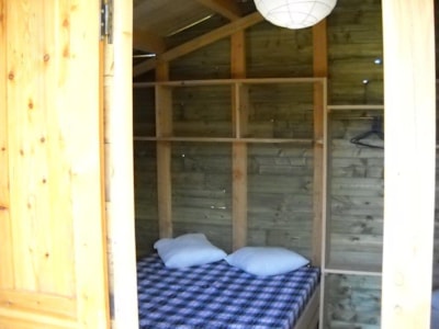 Wooden hut Châtaigner 23 m² (2 bedrooms) No bathroom