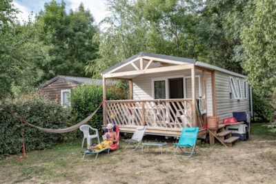 Mobil home Templiers Confort 30m² (2 bedrooms) + sheltered terrace 6m² + TV + Clim