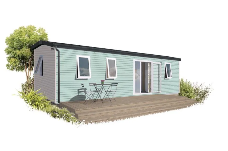 Mobil Home L'aigoual Premium 33M² (3 Chambres) + Terrasse Semi-Couverte 18M² + Tv + Lv + Clim