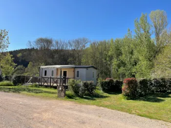 Mietunterkunft - Mobilheim L'aigoual Premium 33M² (3 Zimmer) + Halbüberdachte Terrasse 18M² + Tv + Geschirrspüler - Camping La Dourbie