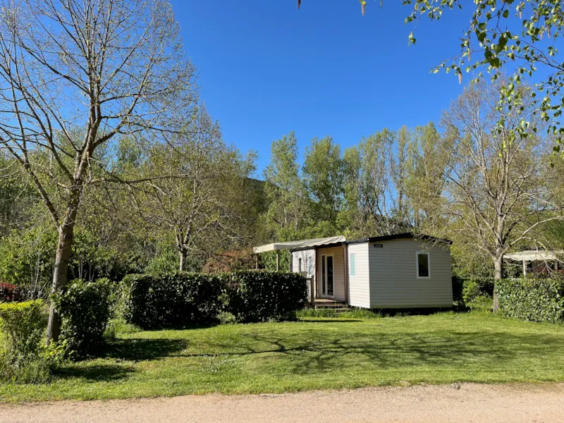 Mobil Home L'aigoual Premium 33M² (3 Chambres) + Terrasse Semi-Couverte 18M² + Tv + Lv + Clim