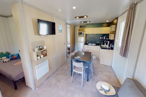 Location - Chalet  Le Chamois - 3 Chambres - 35M2 - image n°3 - Camping  Le Vaugrais