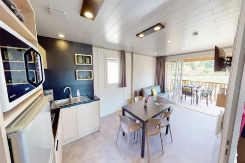 Location - Chalet  Le Chamois - 3 Chambres - 35M2 - image n°2 - Camping  Le Vaugrais