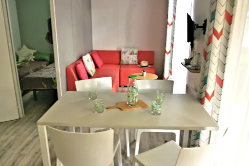 Mietunterkunft - Mobilheim Giroflee 2 Schlafzimmer 30 M² - image n°6 - Camping  Le Vaugrais