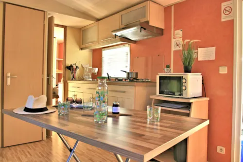Location - Mobil Home  Gentiane 2 Chambres / 25M²/ Terrasse Couverte - image n°4 - Camping  Le Vaugrais