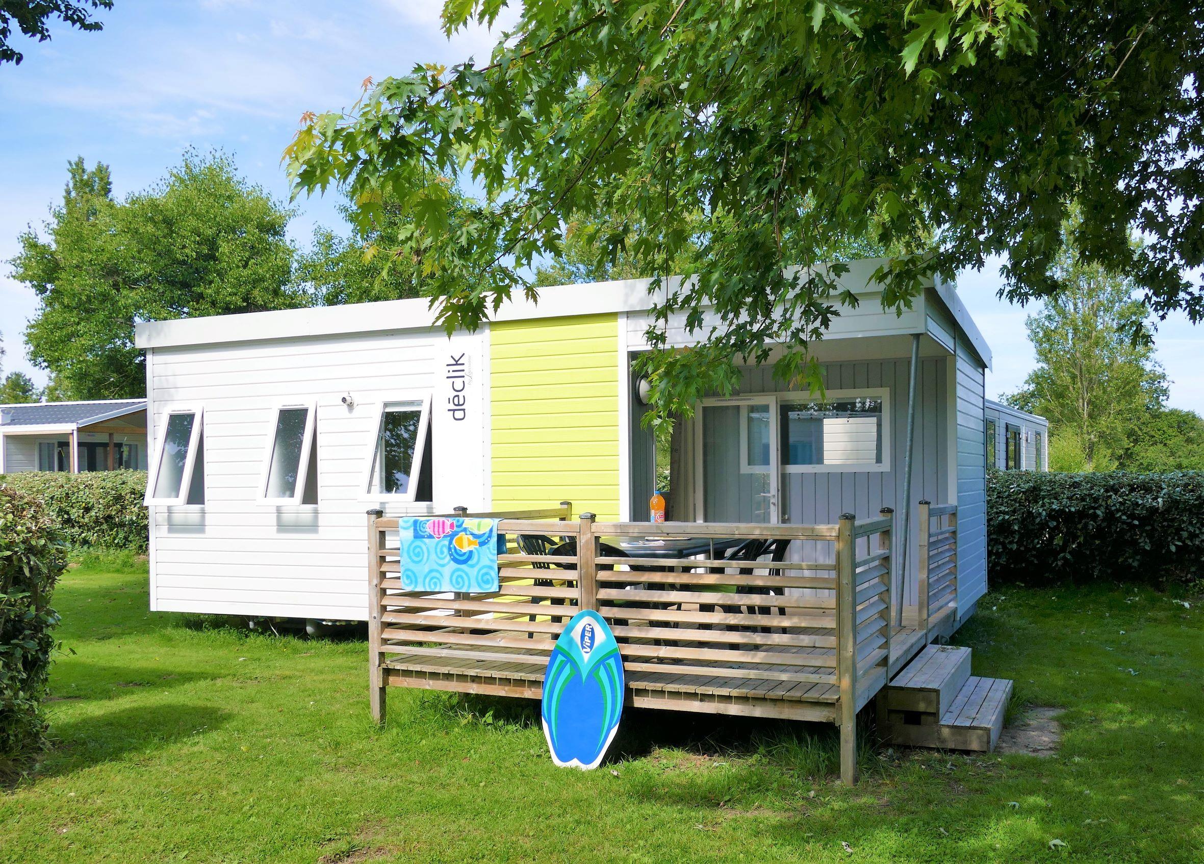 Location - Mobil-Home Déclic Terrasse Intégrée - Camping Kost Ar Moor
