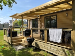 Huuraccommodatie(s) - Premium Cottage Mit 2 Schlafzimmern, Gartenseite, 32 M² - Camping Kost-Ar-Moor
