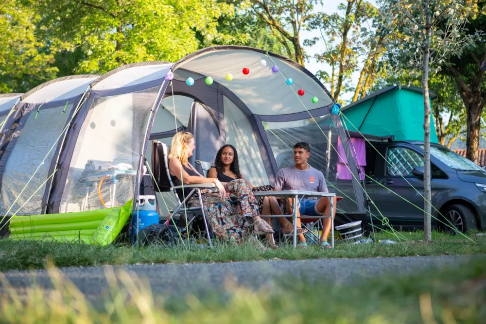 Package: Standard pitch + car + tent or caravan +  electricity 6A
