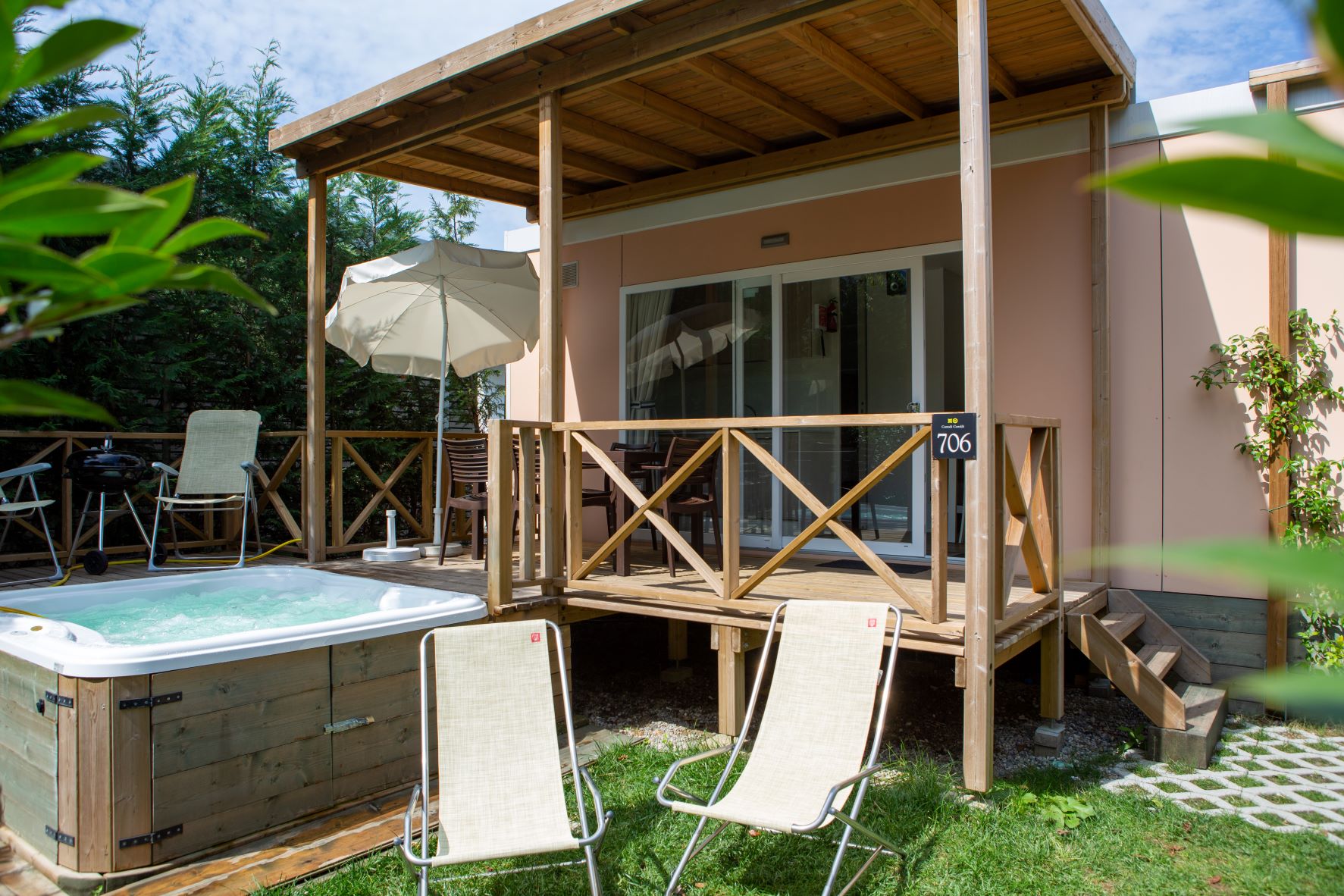 Location - Mobile-Home Deluxe Jacuzzi - Camping Del Sole