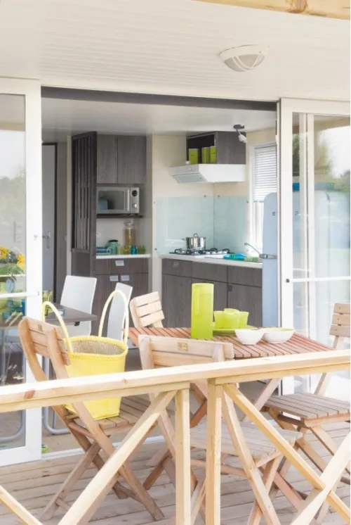 Huuraccommodatie(s) - Résidence O'hara 31M² Overdekt Terras Grand Confort Tv (2 Kamers) - image n°3 - Camping le Pontet - ARDECHE
