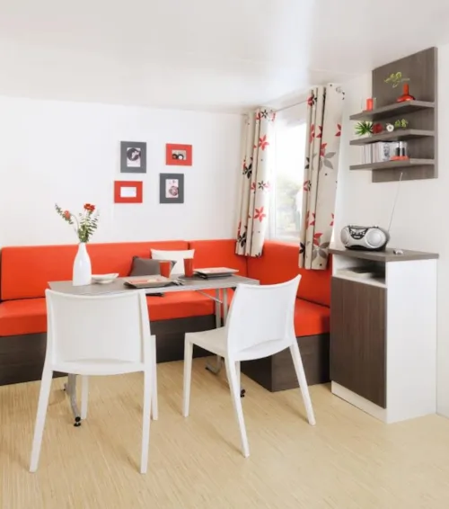 Location - Résidence O'hara 20M² Grand Confort Tv (1 Chambre)+ Terrasse En Bois Couverte+ Clim - image n°3 - Camping le Pontet - ARDECHE