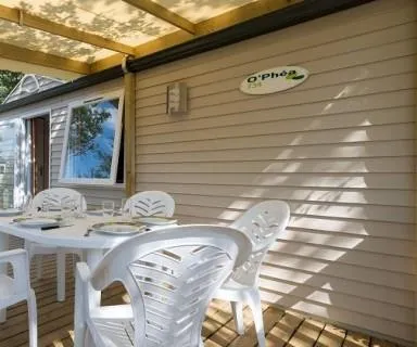 Location - Résidence O'hara 20M² Grand Confort Tv (1 Chambre)+ Terrasse En Bois Couverte+ Clim - image n°1 - Camping le Pontet - ARDECHE